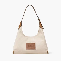 Marc Jacobs The Belted Sack Canvas Leather Beige/Argan Oil
