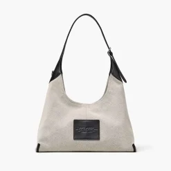 Marc Jacobs The Belted Sack Canvas Leather Ivory/Black