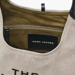 Marc Jacobs The Belted Sack Canvas Leather Ivory/Black