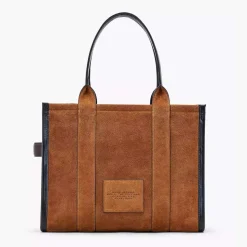 Marc Jacobs The Large Tote Suede Leather Blocked Copper