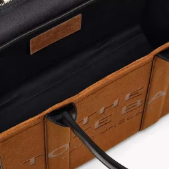 Marc Jacobs The Large Tote Suede Leather Blocked Copper