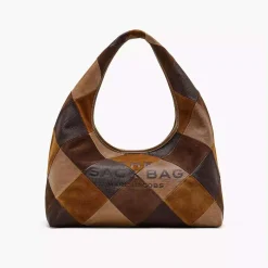 Marc Jacobs The Sack Suede Patchwork Brown Multi