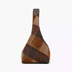 Marc Jacobs The Sack Suede Patchwork Brown Multi