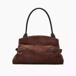 Marc Jacobs The Satchel Suede Dark Brown