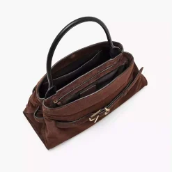 Marc Jacobs The Satchel Suede Dark Brown