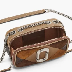 Marc Jacobs The Softshot Suede Patchwork Brown Multi