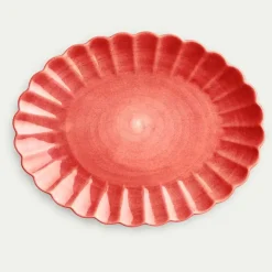 Mateus Oyster Platter 35*30cm Red Painted