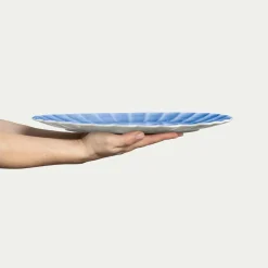 Mateus Oyster Tallerk 35x30cm Light blue