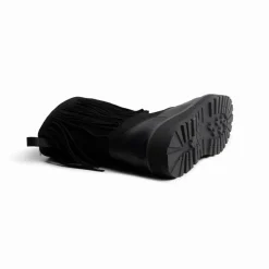 Mono Tag Boot Fringes Leather/Suede Black W