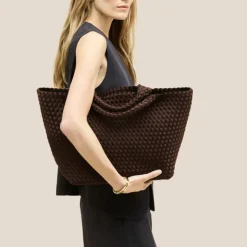 Naghedi St Barths Medium Tote Chocolate