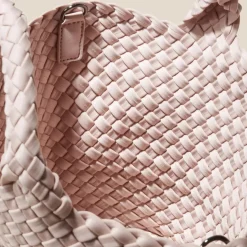 Naghedi St Barths Small Tote Shell Pink