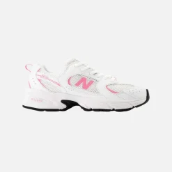 New Balance GR530 White/Signal Pink JR