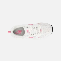 New Balance GR530 White/Signal Pink JR
