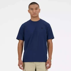 New Balance MT41533 Athletics Cotton T-Shirt Navy