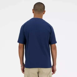 New Balance MT41533 Athletics Cotton T-Shirt Navy