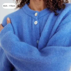 Noella Kae Knit Cardigan Dove Blue