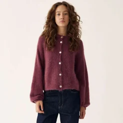 Noella Kae Knit Cardigan Rust