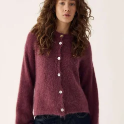 Noella Kae Knit Cardigan Rust