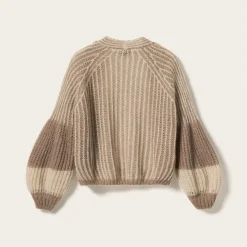 Noella Liana Knit Cardigan Cozy Brown