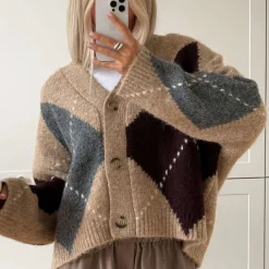 Noella N-Laiana Knit Cardigan Sand Melange