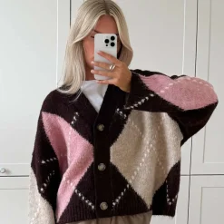 Noella N-Laiana Knit Cardigan Winetasting Mix