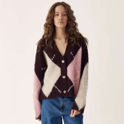 Noella N-Laiana Knit Cardigan Winetasting Mix