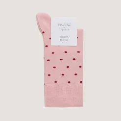 Note Bambus Sokker Rosa