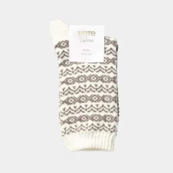 Note Woman Ullsokker Offwhite/beige 36-41