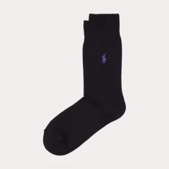 Ralph Lauren Mercerized Socks 3-Pack Black