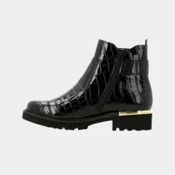 Remonte Skolett Kroko Lakk Sort W