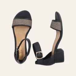 Rieker Damesandal Svart W