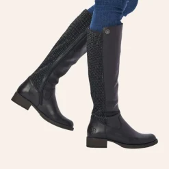 Rieker Høy Støvlett Black W