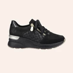 Rieker Sko Svart/Gull W