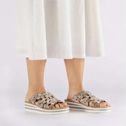 Rieker Slip-in Sandal Terra Metallic W