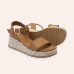 Roberto Rosso Lili Wedge Cognac W