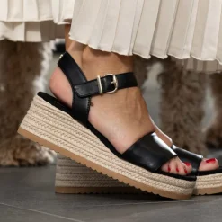 Roberto Rosso Lili Wedge Black W