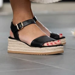 Roberto Rosso Lili Wedge Black W