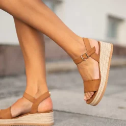 Roberto Rosso Lili Wedge Cognac W