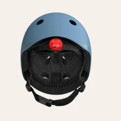 Scoot & Ride Sykkelhjelm 51-55cm m/LED Steel