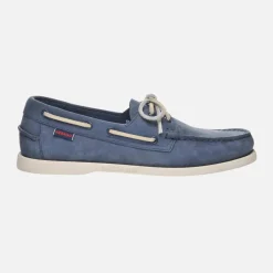 Sebago Docksides Portland Nubuck Blue Navy M
