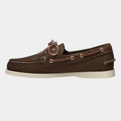 Sebago Docksides Portland Nubuck Dark Brown M