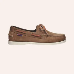 Sebago Docksides Portland Nubuck Dark Brown W
