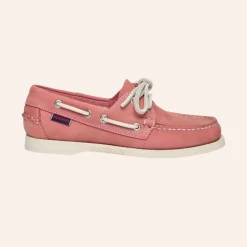 Sebago Docksides Portland Nubuck Pink-White W