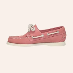 Sebago Docksides Portland Nubuck Pink-White W