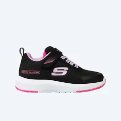 Skechers Dynamic Tread Vanntett Black Lavender JR