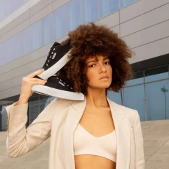 Superga 2630 Canva Svart W