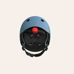 Sykkelhjelm 45-51cm m/LED Steel Scoot&Ride