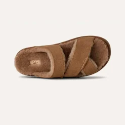 UGG Greenport Cross Strap Slide Chestnut W