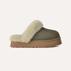 UGG Tøffel Disquette Mossgreen/Mutedbrass W
